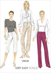 9131 Vogue Very Easy Lo Riser Taper Shorts, Pants Pattern 6-14 New